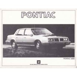 Catalogue / Sheet Pontiac...