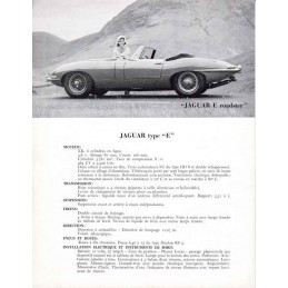 Catalogue / Sheet Jaguar...
