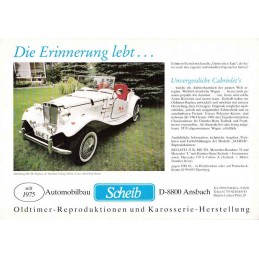 Catalogue / Sheet SCHEIB MG...