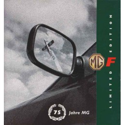 Catalogue / Leaflet MG F 75...
