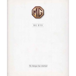Catalogue / Brochure MG RV8...