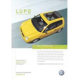 Catalogue / Sheet VW Lupo...
