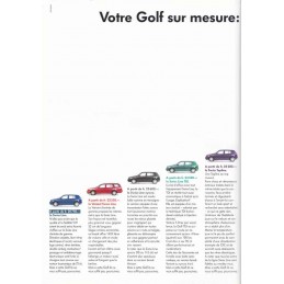 Catalogue / Leaflet VW Golf...