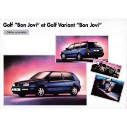 Catalogue / Sheet VW Golf...