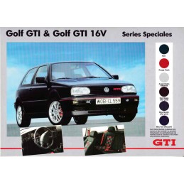 Catalogue / Sheet VW Golf...