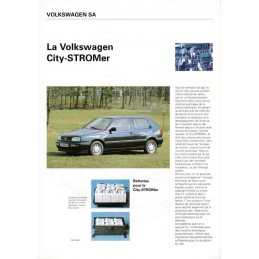 Catalogue / Sheet VW Golf...