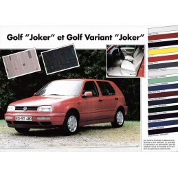 Catalogue / Sheet VW Golf /...