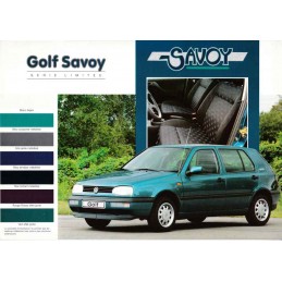 Catalogue / Sheet VW Golf...