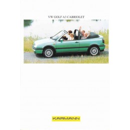 Catalogue / Sheet VW Golf...