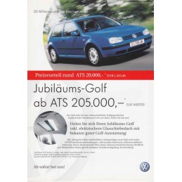 Catalogue / Sheet VW Golf...
