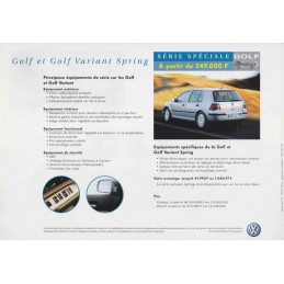 Catalogue / Sheet VW Golf /...