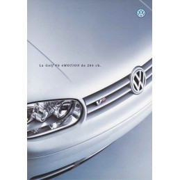 Catalogue / Sheet VW Golf...