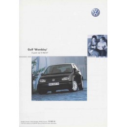 Catalogue / Sheet VW Golf...