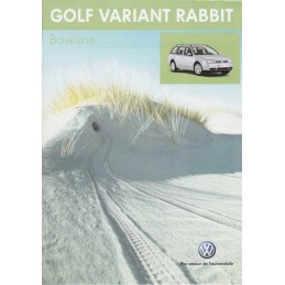 Catalogue / Sheet VW Golf...