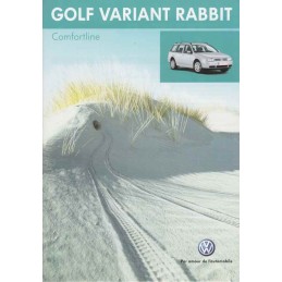 Catalogue / Sheet VW Golf...