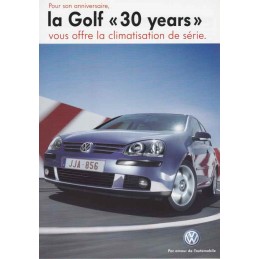 Catalogue / Sheet VW Golf...