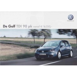 Catalogue / Sheet VW Golf...