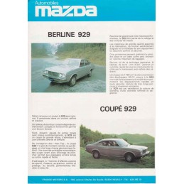Catalogue / Sheet MAZDA 929...