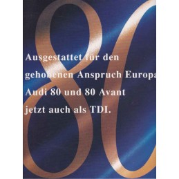 Catalogue / Leaflet Audi 80...