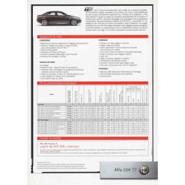 Catalogue / Sheet ALFA...