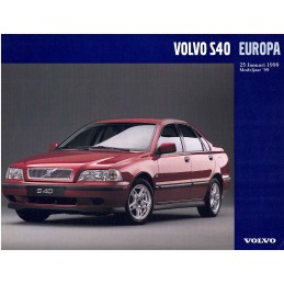 Catalogue / Sheet VOLVO S40...