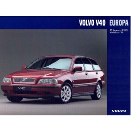 Catalogue / Sheet VOLVO V40...