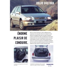 Catalogue / Sheet VOLVO V40...