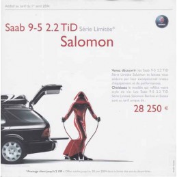 Catalogue / Sheet SAAB 9.5...