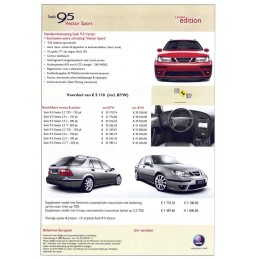 Catalogue / Sheet SAAB 9.5...
