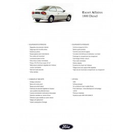 Catalogue / Sheet Ford...
