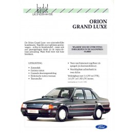 Catalogue / Sheet Ford...