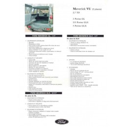 Catalogue / Sheet Ford...