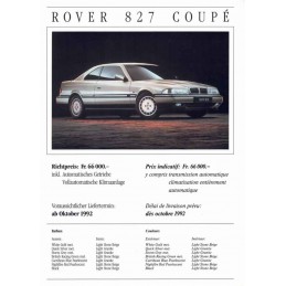 Catalogue / Sheet Rover 827...