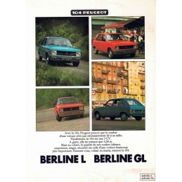 Catalogue / Sheet PEUGEOT...