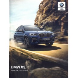 Catalogue / Brochure BMW X3...
