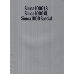 Catalogue / Brochure SIMCA...