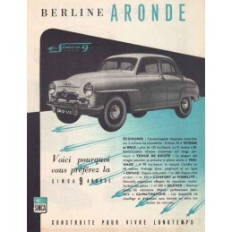 Catalogue / Sheet SIMCA 9...