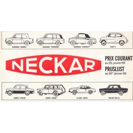 Catalogue / Sheet NECKAR...
