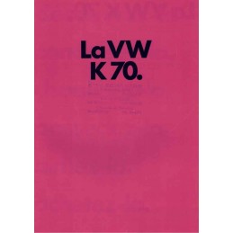 Catalogue / Brochure VW K70...