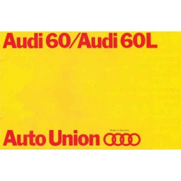 Catalogue / Leaflet Audi 60...