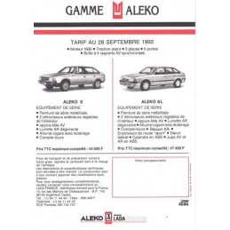 Catalogue / Sheet ALEKO S /...