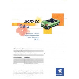 Catalogue / Sheet PEUGEOT...