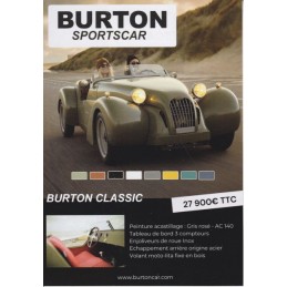 Catalogue / Sheet Burton...